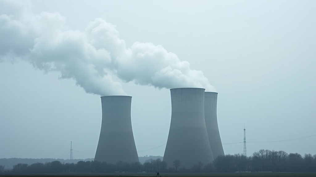 Steam rises from the cooling towers of Germany's Jänschwalde lignite-fired power plant, operated by Lausitz Energie Bergbau A